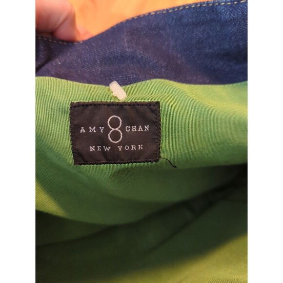 Amy 8 Chan New York Tote Bag Denim Flowers Floral - Picture 9 of 10